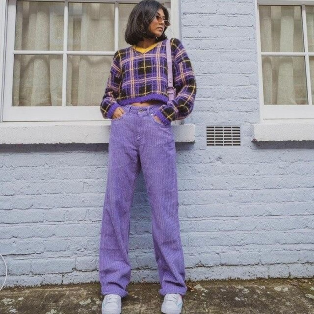 Purple Corduroy Pants